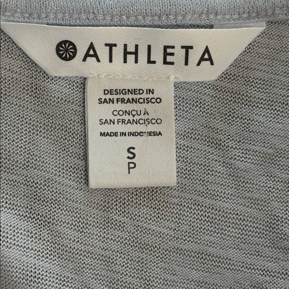 Athleta Women’s Light Blue Tencel Modal V-Neck Tee Shirt Soft Casual Top, S - Picture 4 of 6